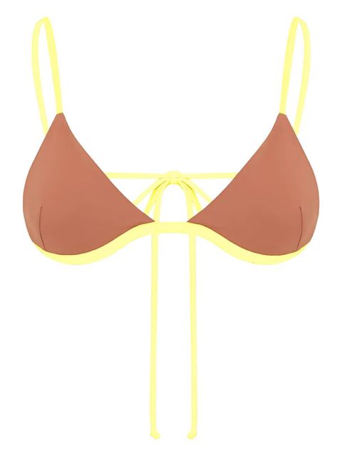 Bond-eye Isla triangle balconette bikini top - Yellow - zdjęcie produktu nr 1