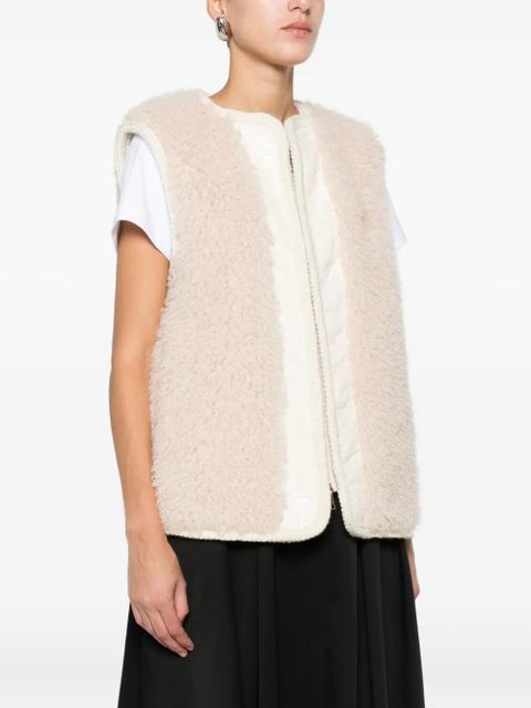 Moncler zip-up sleeveless jacket - Neutrals