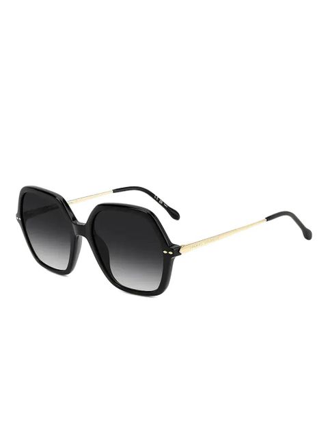 Isabel Marant Eyewear logo-engraved sunglasses - Black - zdjęcie produktu nr 2