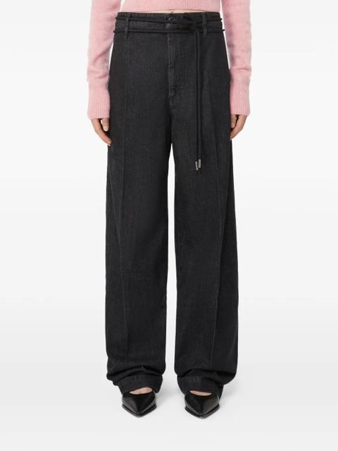 Max Mara drawstring trousers - Black