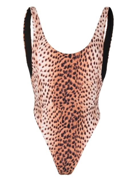 Reina Olga leopard-print swimsuit - Brown - zdjęcie produktu nr 1