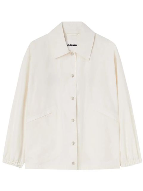 Jil Sander logo-print shirt jacket - White - zdjęcie produktu nr 1