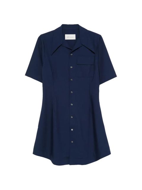 AMI Paris pocket A-line dress - Blue - zdjęcie produktu nr 1