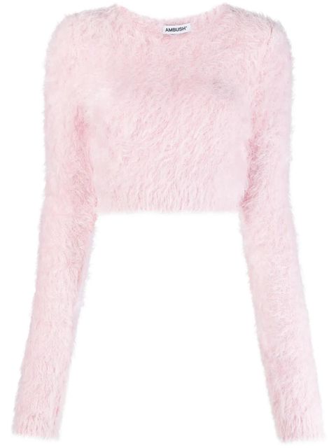 AMBUSH knitted cropped sweater - Pink - zdjęcie produktu nr 1