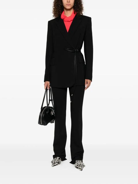 Sportmax self-tie wrap blazer - Black