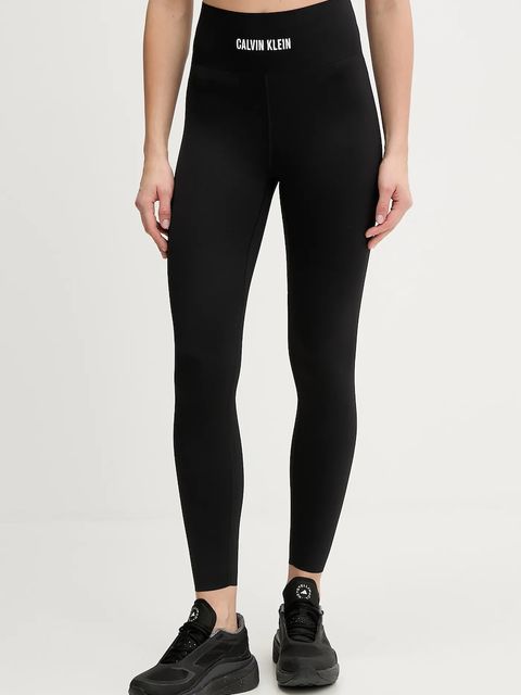 Calvin Klein Performance legginsy treningowe damskie kolor czarny z nadrukiem LVGWF5L635 - zdjęcie produktu nr 1