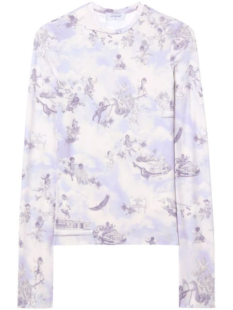 Off-White graphic-print T-shirt - Purple - zdjęcie produktu nr 1