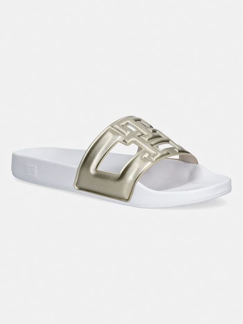 Tommy Hilfiger klapki damskie TH MONOGRAM POOL SLIDE - zdjęcie produktu nr 1