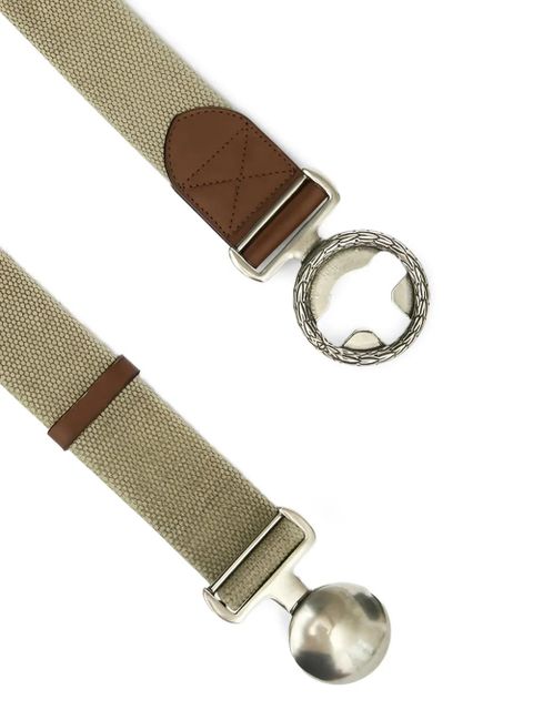 ISABEL MARANT Delva woven buckle belt - Neutrals