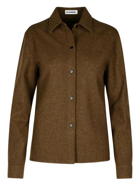 Jil Sander wool shirt - Brown