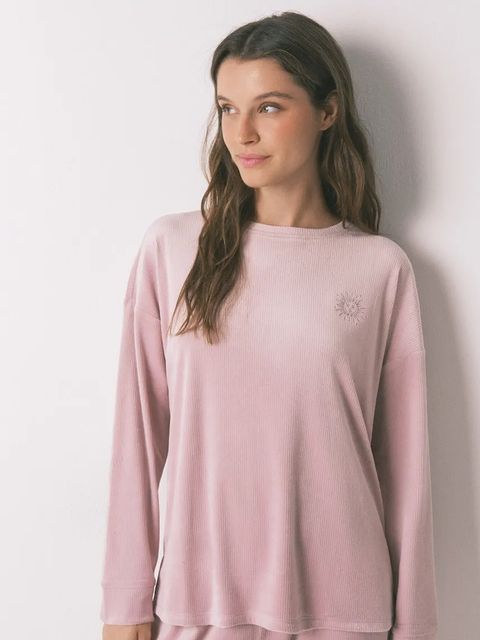 women'secret komplet piżamowy damska kolor różowy 3792072