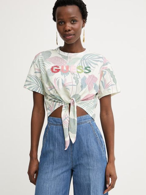Guess T-shirt damski bawełniany - zdjęcie produktu nr 2
