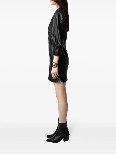 Zadig&Voltaire leather minidress - Black