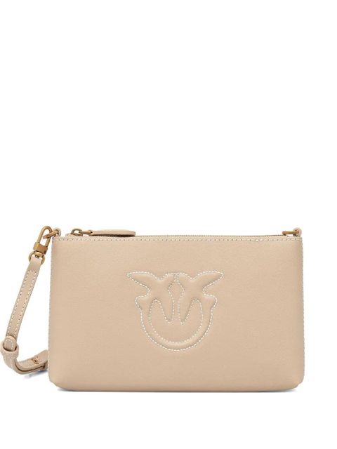 PINKO logo-detail zip-top cross body bag - Neutrals - zdjęcie produktu nr 1