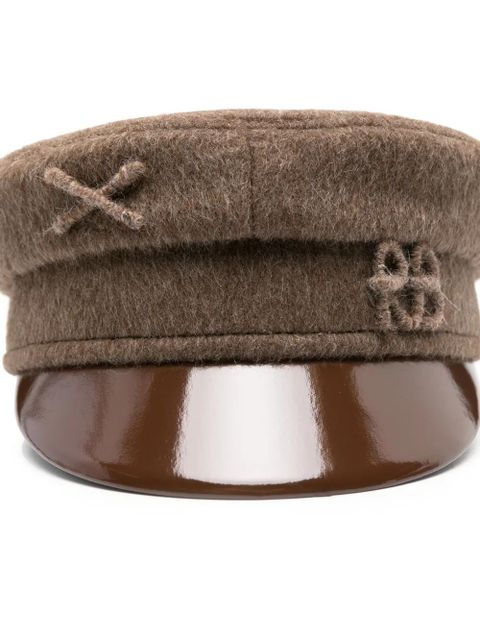 Ruslan Baginskiy Baker Boy logo-appliqué cap - Brown - zdjęcie produktu nr 2