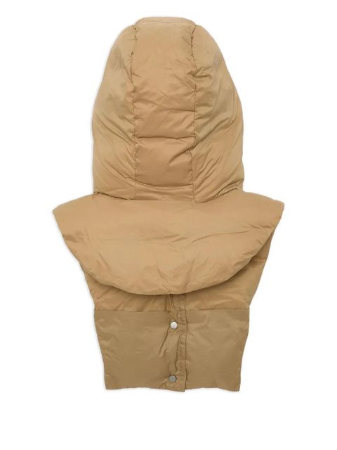 Yves Salomon padded hood bib - Brown - zdjęcie produktu nr 2