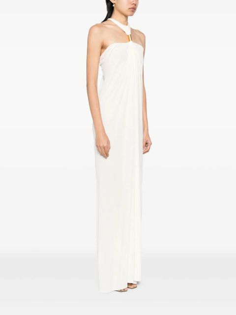 TOM FORD halter neck evening dress - White
