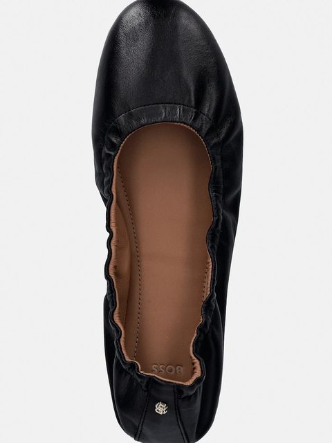 BOSS baleriny skórzane Rosaline