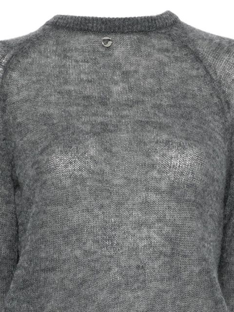 Coperni cut-out knitted dress - Grey