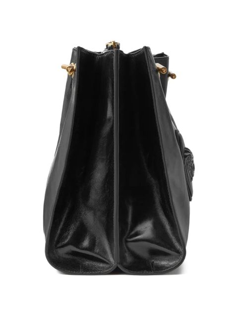 Versace Cabine leather shoulder bag - Black