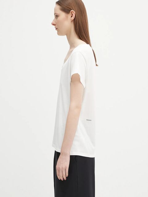 Pangaia t-shirt bawełniany Lightweight Scoop Neck T-Shirt damski kolor biały 10002565 - zdjęcie produktu nr 2
