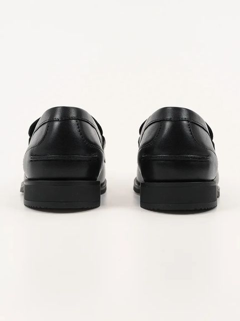 Karl Lagerfeld mokasyny skórzane MIA damskie kolor czarny na płaskim obcasie KL42125 - zdjęcie produktu nr 2