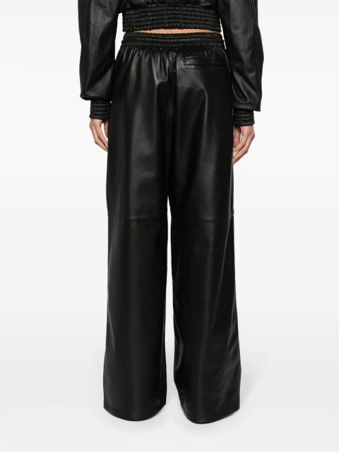 WARDROBE.NYC high-waist wide-leg trousers - Black