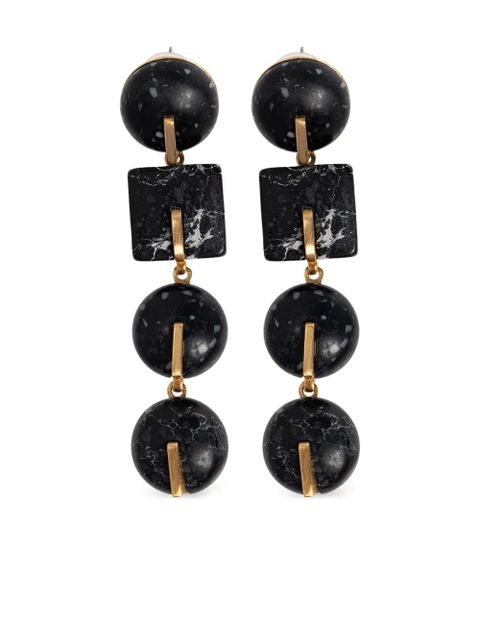 Cult Gaia geometric drop earrings - Black - zdjęcie produktu nr 1