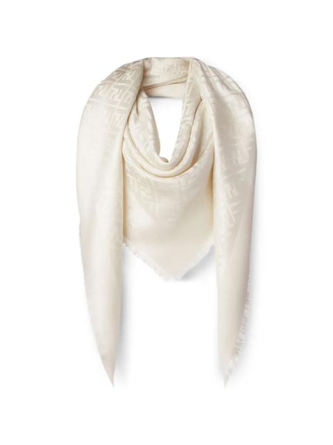 FENDI FF fringed scarf - Neutrals - zdjęcie produktu nr 1