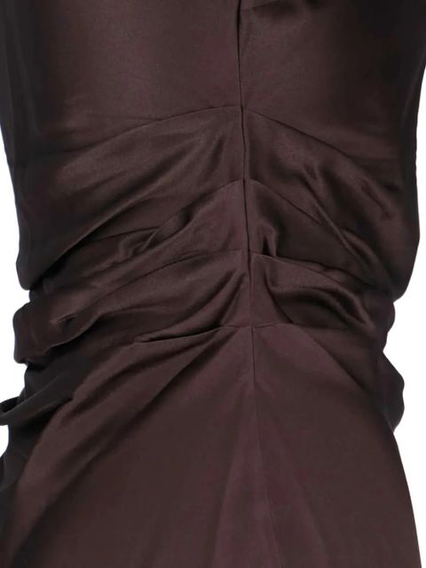 STAUD Phare ruched midi dress - Brown