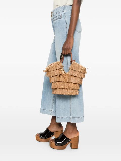 ZIMMERMANN small Goldentime fringed tote bag - Neutrals - zdjęcie produktu nr 2