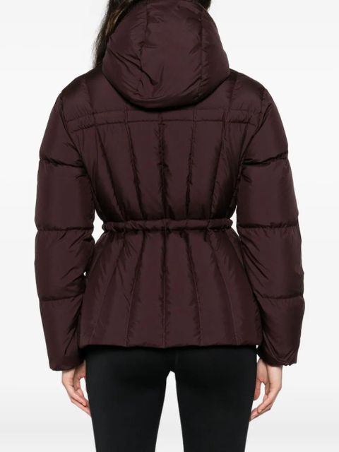 Moncler hooded zip-up jacket - Brown