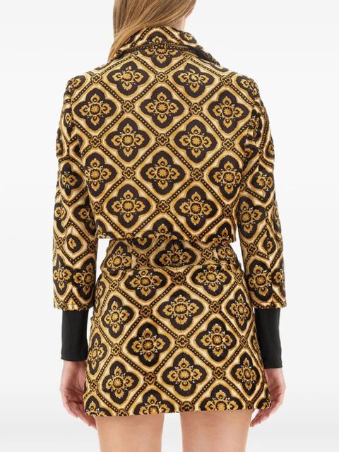 ETRO patterned cropped jacket - Black
