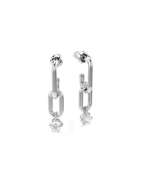 Swarovski Constella chain-link crystal earrings - Silver - zdjęcie produktu nr 2