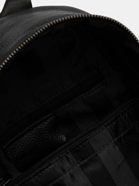 Answear.LAB plecak skórzany damski kolor czarny mały gładki