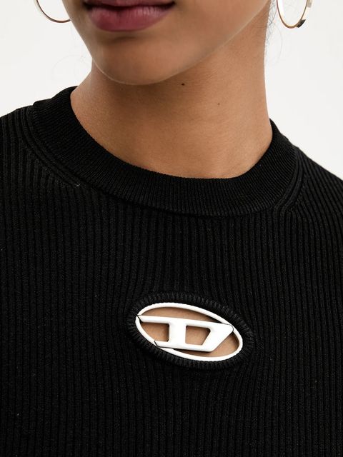 Diesel sweter M-VALARI-SS damskie kolor czarny lekki A19674.0DLAX