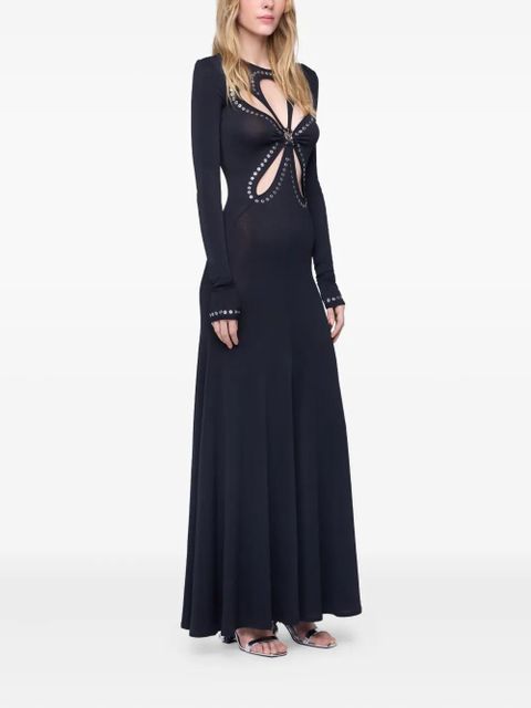 Rabanne cut-out evening dress - Black