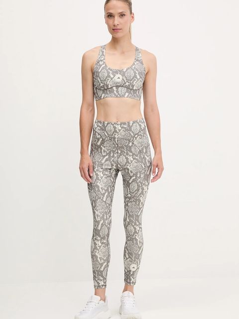adidas by Stella McCartney legginsy treningowe TruePurpose damskie kolor beżowy wzorzyste JW4556 - zdjęcie produktu nr 2