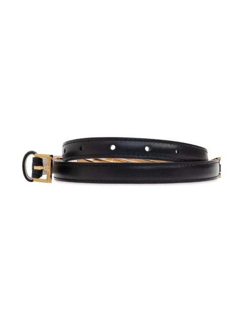 Versace V2025 chain leather belt - Black