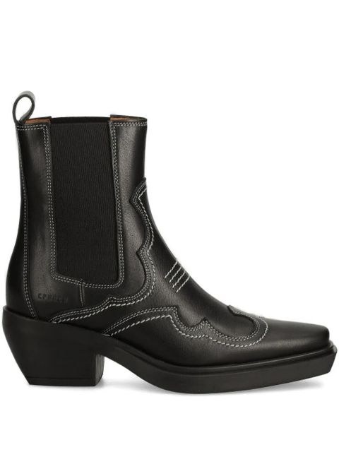 Copenhagen 60mm western-detail boots - Black - zdjęcie produktu nr 1