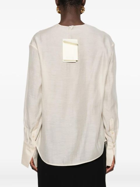 TOTEME cowl-neck blouse - Neutrals