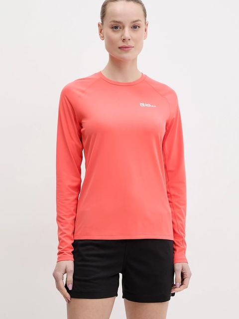 Jack Wolfskin longsleeve sportowy Prelight Swift kolor pomarańczowy A63799 - zdjęcie produktu nr 1
