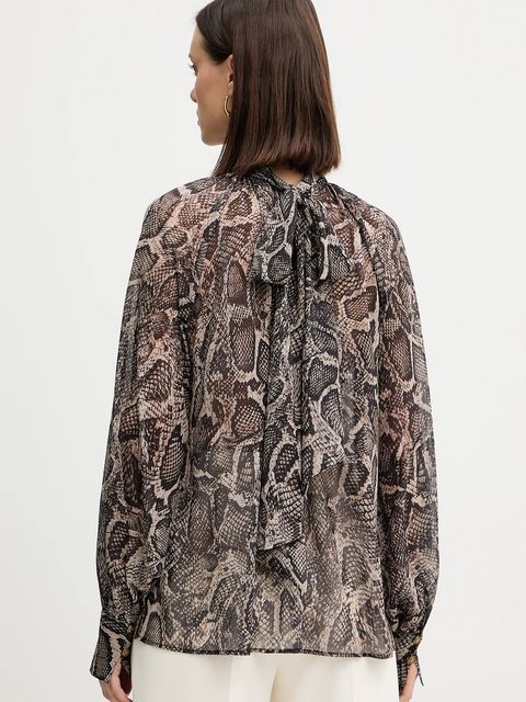 Guess bluzka AUDRINE damska kolor czarny wzorzysta W5BH84 W3022 - zdjęcie produktu nr 2