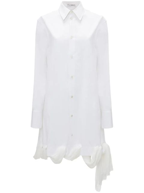 JW Anderson loop-hem shirt dress - White - zdjęcie produktu nr 1