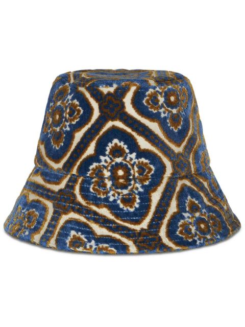 ETRO patterned-jacquard terry-cloth bucket hat - Blue - zdjęcie produktu nr 1
