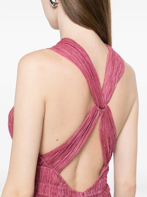 Ulla Johnson Freesia plissé gown - Pink