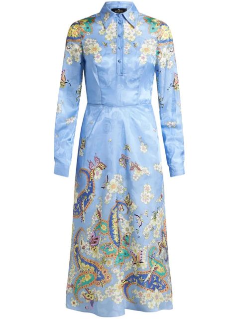 ETRO shirt midi dress - Blue - zdjęcie produktu nr 1