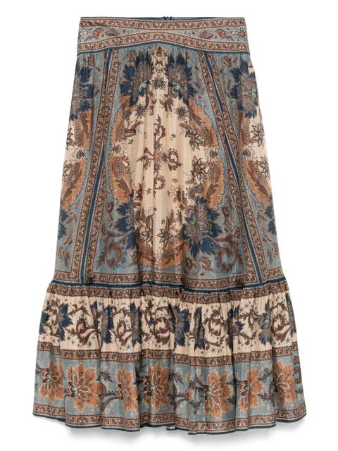 ZIMMERMANN Ascension midi skirt - Blue - zdjęcie produktu nr 1