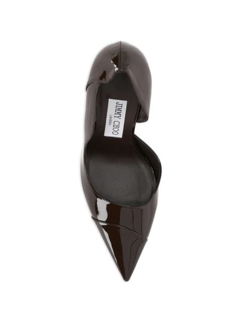 Jimmy Choo pointed-toe leather pumps - Brown