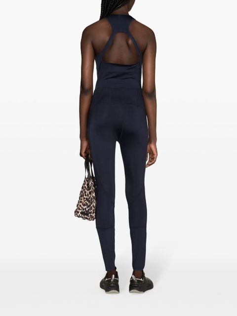 GANNI Active logo-print tank top - Blue